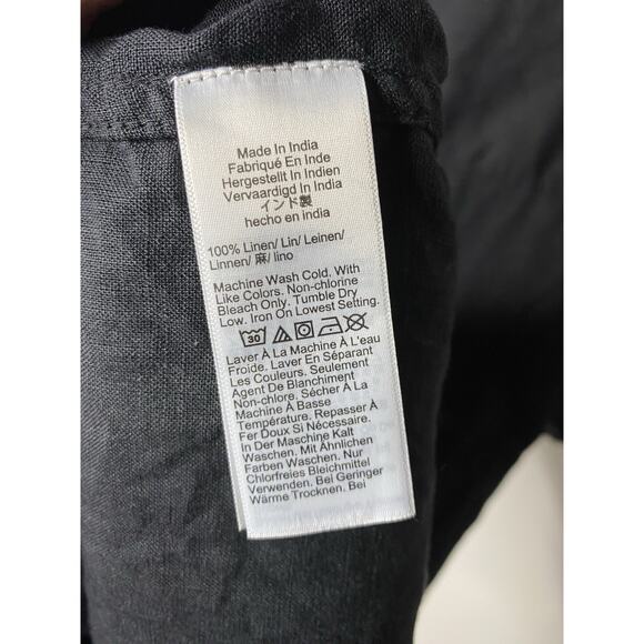 J. Crew Women's Small Utility Shirt Dress Linen Button Up Short Sleeve Casual - Picture 4 of 5